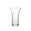 Simon Pearce Weston handmade clear glass vase with squared sides and wide flared top. Large measures 12.5 inches high, 7.25 inches wide, and 5 inches deep.