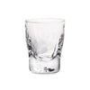 Simon Pearce Woodbuy whiskey glass on white background. 