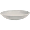 Double line stone melamine serving bowl on white background.