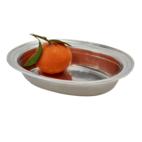 Match oval serving bowl on a white background.