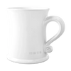 White mug on white background. 