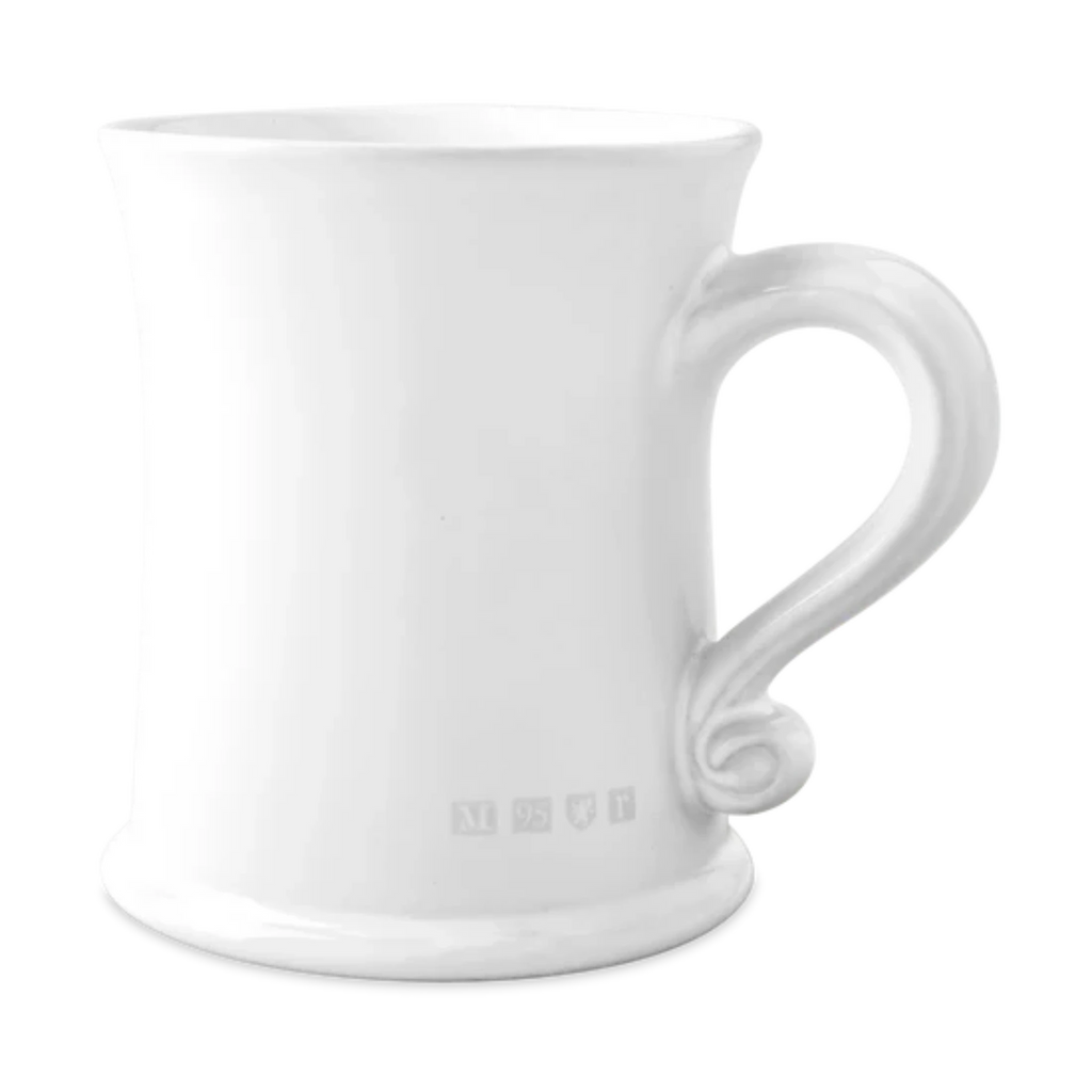 White mug on white background. 