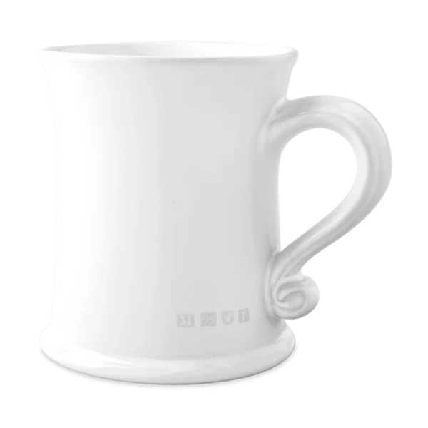 White mug on white background. 