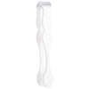 White acrylic tongs on white background.