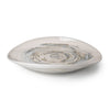 Simon Pearce stone glazed serving platter on white background.