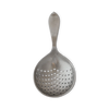 Match pewter cocktail strainer on a white background