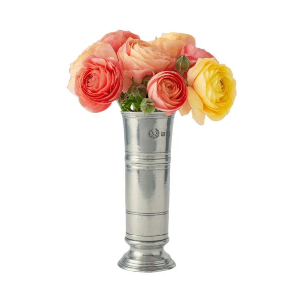 Footed Cylinder Vase