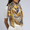"Dancing Delphinus" Wool/Silk Scarf