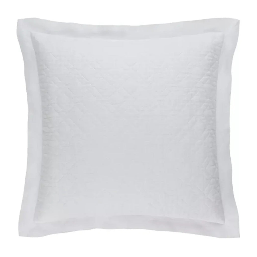 Washed Linen Quilted Euro Sham