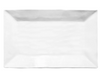 Rectangle melamine tray in white color on white background.