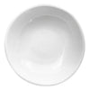 White, melamine bowl on white background.