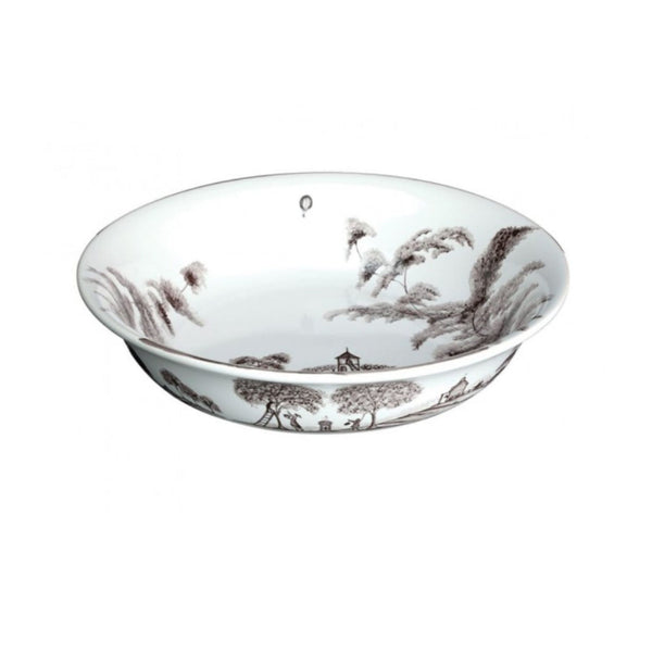 Juliska's Country Estate 10 inch serving bowl in Flint, which is a brown design.