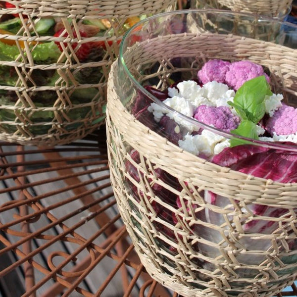 Seagrass Cage Salad Bowl