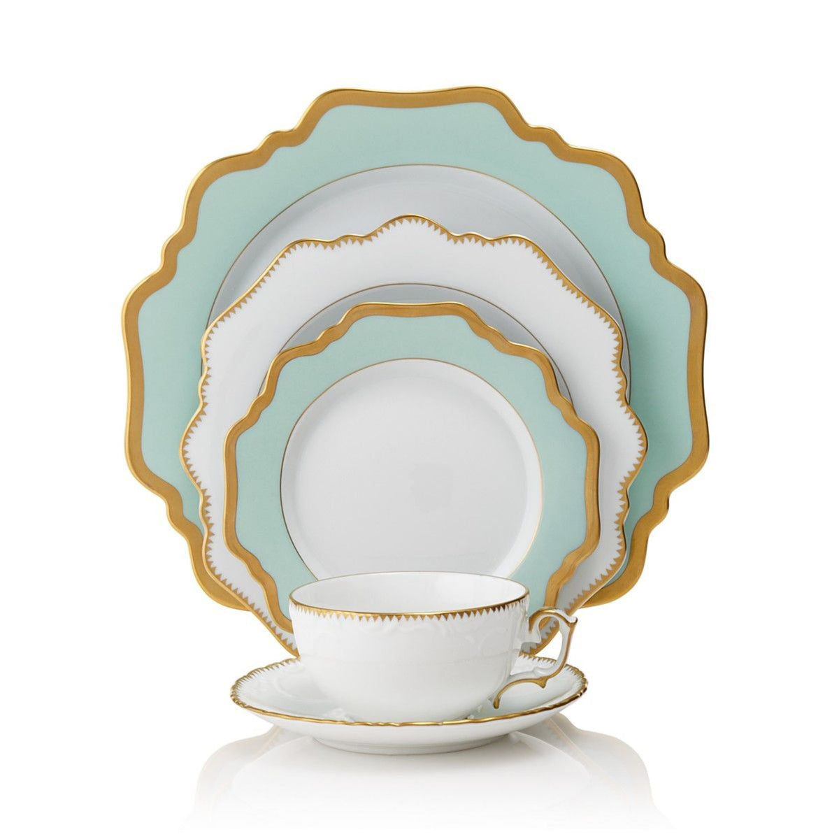 Anna's Palette Aqua Green Dinner Plate – Erika Reade Ltd