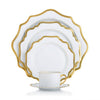 Antique White With Gold Charger
