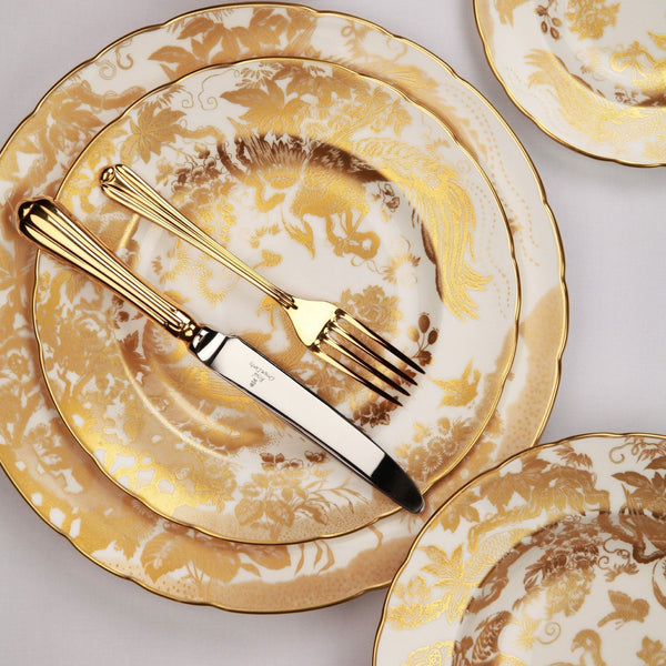 Aves Gold Dinner Plate
