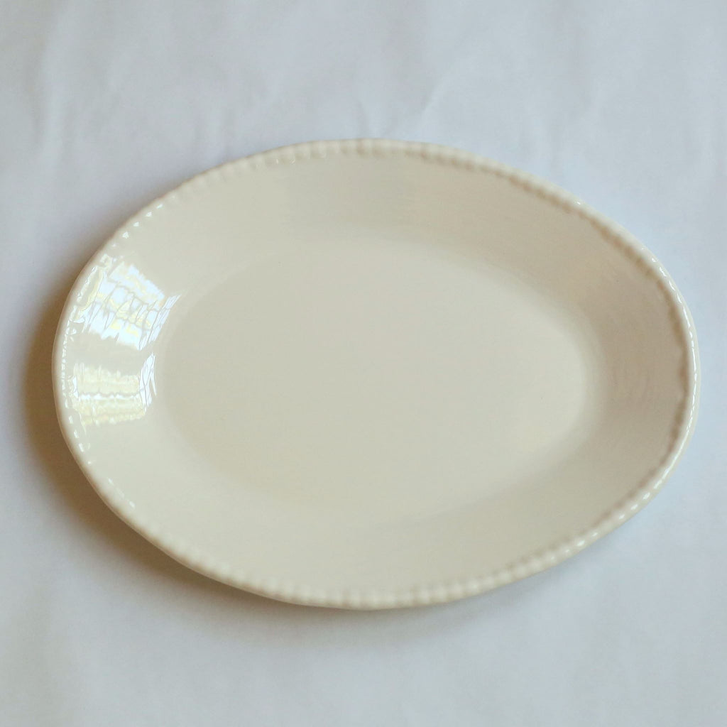Melamine Beaded Oval Platter
