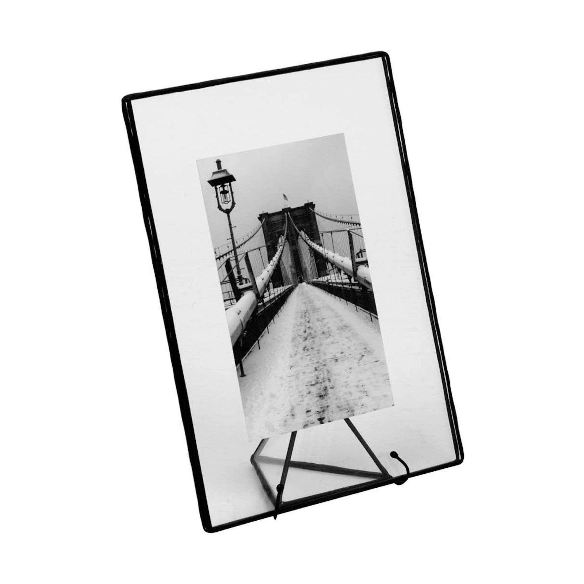 Rectangle Clear Glass Float Frame, Black – Erika Reade Ltd
