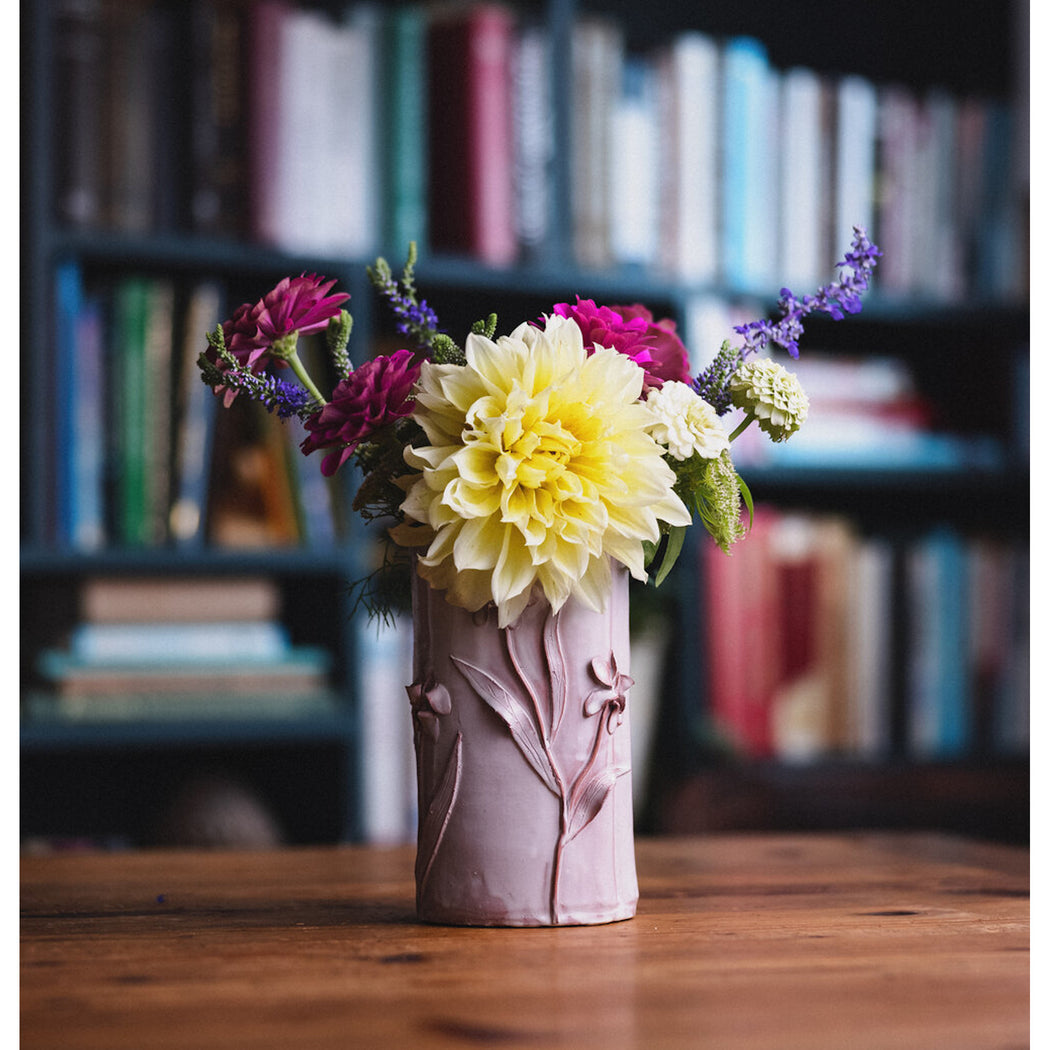 Floral Relief Vase – Erika Reade Ltd