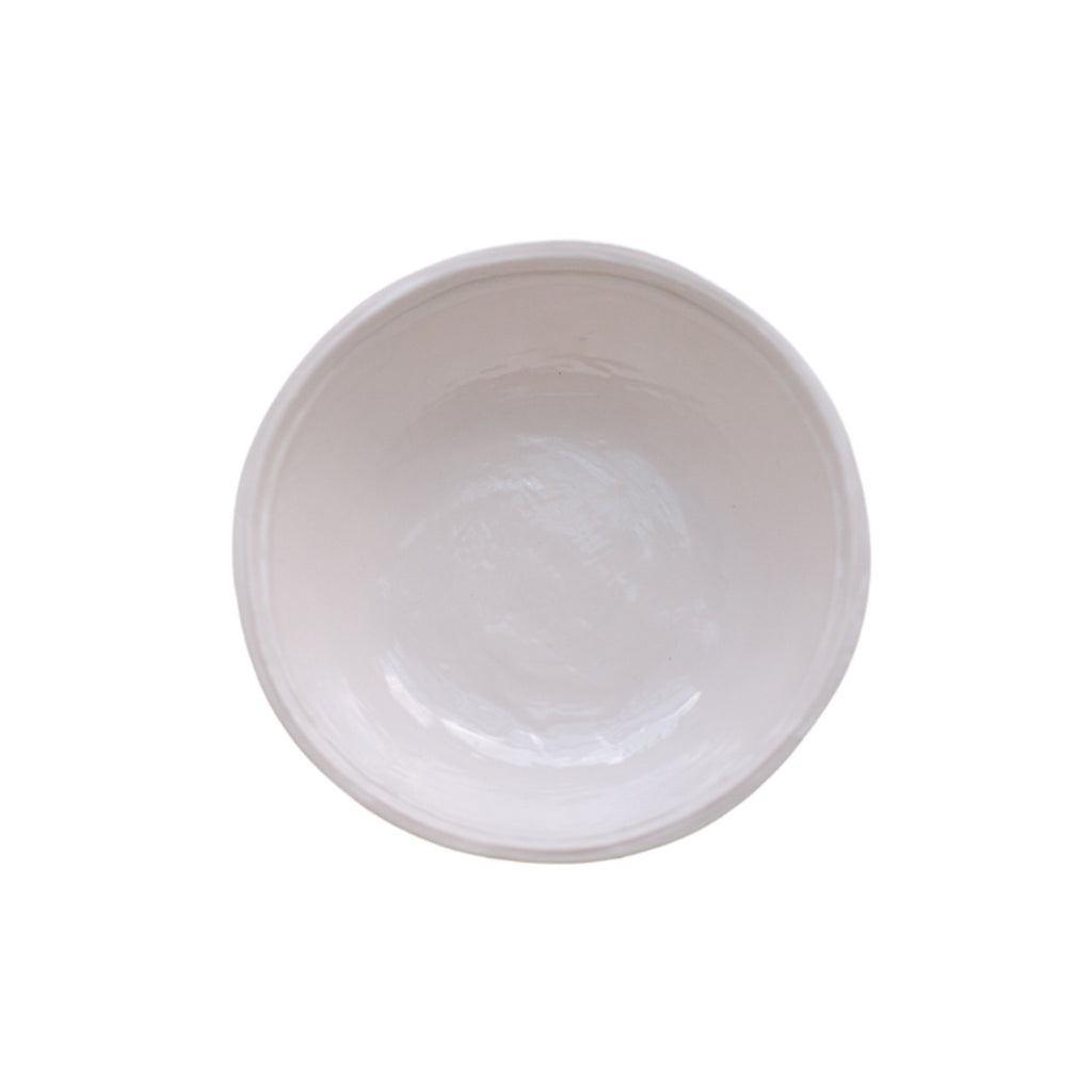 Relish Double Lined melamine cereal bowl in cream color.