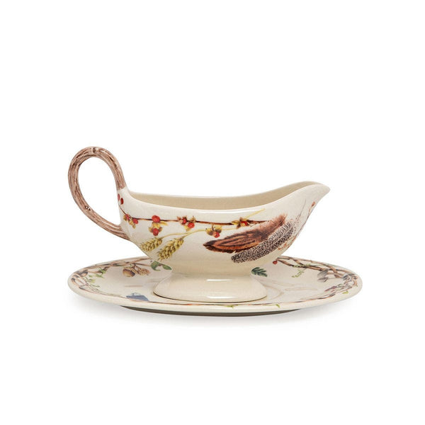 Forest Walk Sauce Boat With Plate
