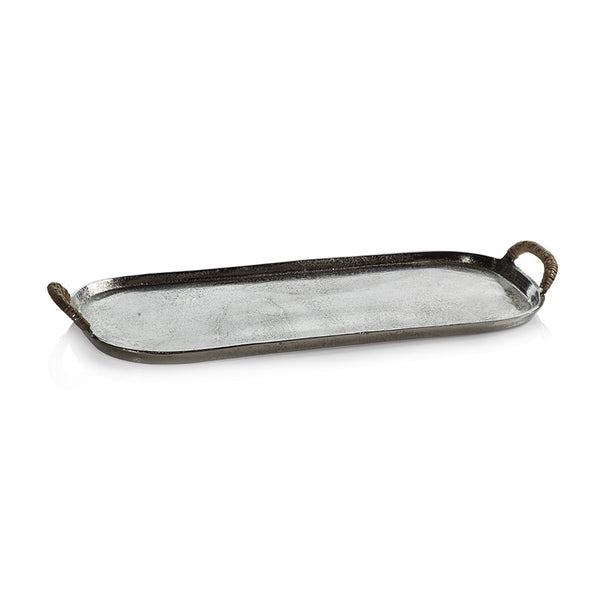 Mauritius Tray with Cane-Wrapped Handles