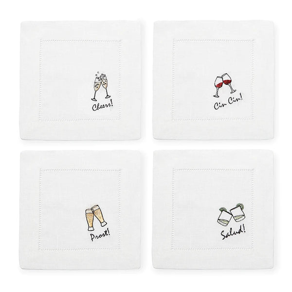 Cheers Cocktail Napkins (set of four)